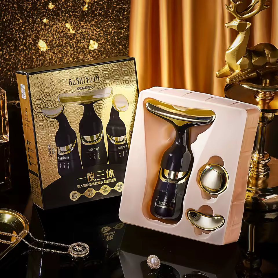 DISPOSITIVO DE ESTIRAMIENTO FACIAL 3 EN 1 Y LLEVA GRATIS BOLA DE MASAJE