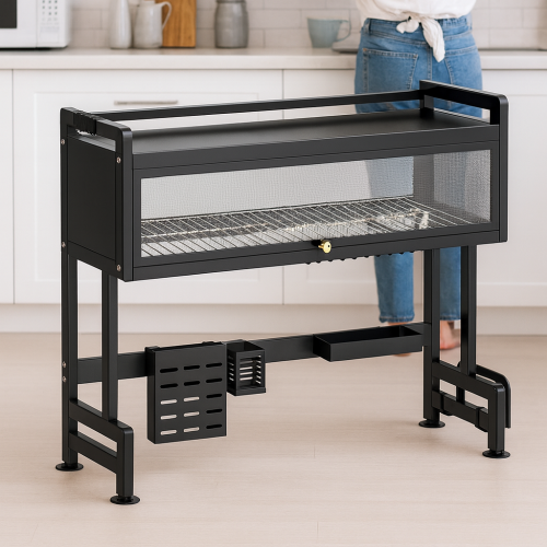 ESCURRIDOR DE PLATO DOBLE CON TAPA