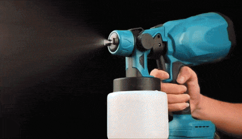 PISTOLA DE PINTURA 2 BATERIAS 48V ROJA/ AZUL