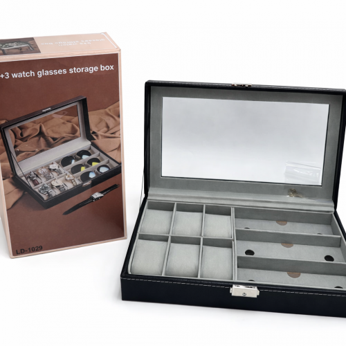 CAJA PARA ALMACENAMIENTO DE RELOJES Y GAFAS