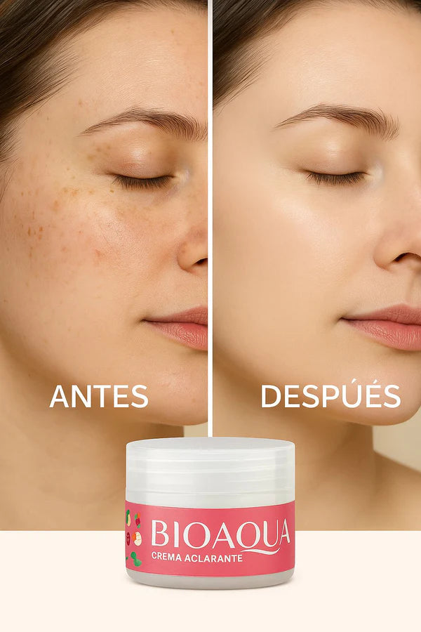 Crema Aclarante BIOAQUA + Polvo compacto Candy Bella por solo 1,850