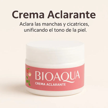 Crema Aclarante BIOAQUA + Polvo compacto Candy Bella por solo 1,850