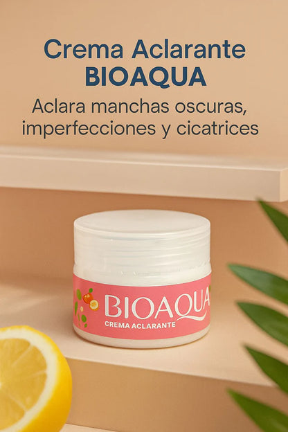 Crema Aclarante BIOAQUA + Polvo compacto Candy Bella por solo 1,850