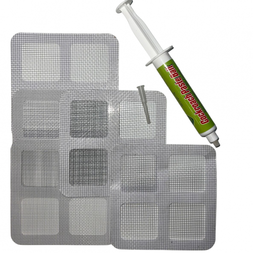 Gel Exterminador de Cucarachas + 4 Rejillas Tapa Tuberías