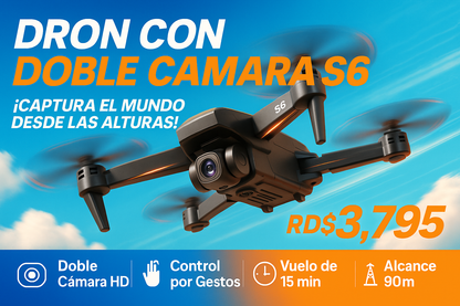 Publicidad del Dron con Doble Cámara S6