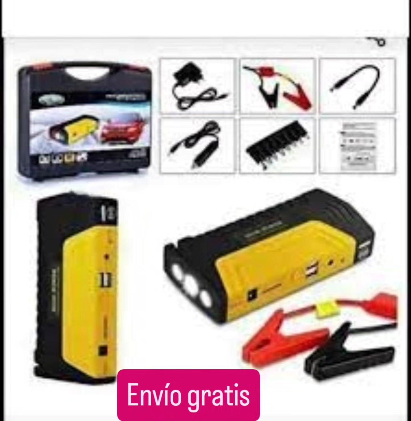 COMBO 2 en 1 JUMPER DE VEHICULO + BOMBA DE AIRE